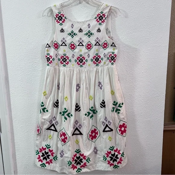 HP - 9/8/23 - Anthropologie Dolly Embroidered Sleeveless Dress - White - S - Picture 6 of 10